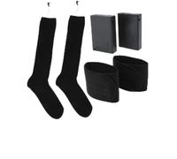 RASTKY Calzini Riscaldati Elettrici Circolazione Sanguigna delle Imbottite per Escursioni Eventi Sportivi Poliestere 1 Paio (BLACK)