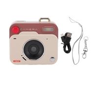 RASTKY Camera Digitale 1080p, Display LCD da 48 MP, 1,77 Pollici, Supporto Fino a 256 GB, Registrazione a Loop Automatico per gli Studenti Viaggiando con Fotocamera retrò, Videocamera (Marrone cachi)