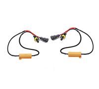 RASTKY Cancellatore di Resistenza del Decodificatore di Resistenza di Carico LED 9005 per Conversione di Fari a LED, Installazione Semplice da 2 Pezzi per Eliminare Errori OBD, 50 W 6 Ω, Indicatori