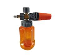 RASTKY Cannone in Schiuma della Rondella a Pressione, Lancia in Schiuma di Regolabile con Bottiglia Trasparente 1L, Ottimo Aiutante per attività di Pulizia Dell'auto, Adatto a Casa, (Orange)