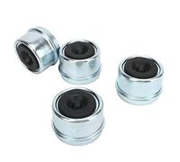 RASTKY Cappucci Antipolvere per Cuscinetti del del Rimorchio Zincati Materiale in Gomma in Lega di Alluminio Antinvecchiamento per Protezione delle Ruote del Rimorchio 4 Pezzi