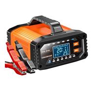 RASTKY Caricabatterie, Caricabatterie di Mantenimento Automatico 12V 20A 24V 10A con modalità di Riparazione a Impulsi, Desolfatore Mantenitore Batteria per Auto per Auto, Moto, C (Spina europea)