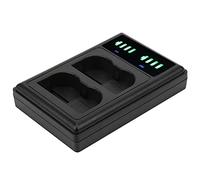 RASTKY Caricatore per Fotocamera a Doppia Porta Micro/tipo C Doppio Display Caricatore Doppio per Batteria EN-EL15/EL15A Leggero 1 per Appassionati di Fotografia