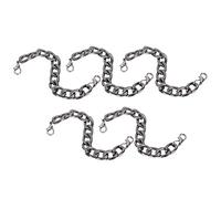 RASTKY Catena a Doppia Testa in Ferro da 5 Pezzi Resistente All'usura per per Cellulare Fai da Te Accessori per Borse Fatte a Mano, Argento/oro/, 9 X 140 Mm per Accessori di Abbigliamento (#3)