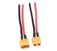 RASTKY Cavo Adattatore del Connettore XT60 per Batteria RC LiPo con Filo in Silicone da 14awg - Alta capacità di Corrente e Accessorio RC Versatile