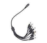 RASTKY Cavo Adattatore di Prolunga di Alta qualità 5,5x2,1 Mm 1 Femmina a 8 Maschi per Telecamera CCTV, Strisce Luminose a LED, Barre e Adattatore Centrale