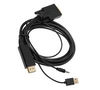 RASTKY Cavo Adattatore VGA a 1080P con Porta Integrata per Pro, Design Anti-interferenza, Materiale Metallico