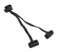 RASTKY Cavo di Prolunga OBD a 16 Pin Doppio Sdoppiatore a Y Femmina per Strumento Diagnostico Connettore OBD2 di Alta qualità da 1 Metro in Plastica Nera 1 Confezione