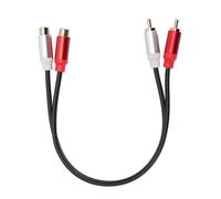 RASTKY Cavo di Prolunga Stereo Placcato Oro da Maschio a Femmina Cavo di Prolunga da 30 Cm Connettore Placcato Oro di Stereo Adattatore TV CD Lettore DVD da 0,5 Mm Maschio a Femmina