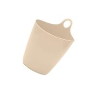 RASTKY Cestino da Scrivania Appendibile Dal Design Multifunzionale per Uffici e Famiglie, Mini Secchio Portaoggetti Leggero Montato a Parete per la Casa o gli Spazi di Lavoro (Beige)