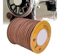 RASTKY Cintura in Pelle per Macchina da Cucire Elastico Durevole 20 M per Macchina da Cucire Overlock a Farfalla, Cintura in Pelle di Vacchetta da 1/4 Pollice per Accessori per Macchine da (