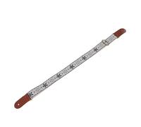 RASTKY Cinturino per Ukulele Stile retrò con Motivi Ricamati, Materiali Durevoli per Suonatori di Mandolino Banjo, Punte in Pelle Morbida e Traspirante (Stile 2)