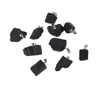 RASTKY Ciondoli Irregolari in Agata Nera Pezzi Ciondoli Irregolari in Agata Nera Semplice Ed Elegante Collana con Ciondolo in Bracciale Creazione di Gioielli Chakra Curativo