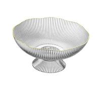 RASTKY Ciotola di Frutta Colorata Scanalata Decorativa Piatto Centrotavola Staccabile con Fori di Drenaggio per Soggiorni Familiari Ciotola di Frutta in Plastica