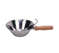 RASTKY Ciotola per Intonaco Resistente All'usura in Acciaio Inossidabile per Gesso da Malta, Adatta per Muratori, Frattazzo in Acciaio per Professionisti e Ambienti Agricoli