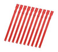 RASTKY Collare di Capra PU per Animali da Fattoria 10 Pezzi Collare di Capra PU 23 Pollici per Bestiame Animale da Fattoria Mucca Pecora Identificazione del Colore Monitoraggio della Salute (Rosso)