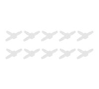 RASTKY Connettore a T con Raccordo a T in Plastica a 3 Vie di Alta qualità, Resistente Alla Temperatura e Alla Pressione per la Lavorazione Chimica, Giuntatrice per Tubi in PP da 10 Pezzi (te 3.2)