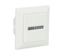 RASTKY Contaore Industriale Indicatore Meccanico Ad Alta Precisione per Applicazioni a 220 V CA, Materiale ABS 72x72 Mm Bianco per Componenti di Controllo Industriale