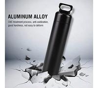 RASTKY Contenitore per Flaconi per Pillole Impermeabile in Lega di Alluminio per Sopravvivenza All'aperto, Portapillole da Campeggio Leggero, Portachiavi Dimensioni Compatte 5,3 X 1,2 Pollici