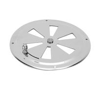 RASTKY Copertura Rotonda con Feritoia di Ventilazione Piastra di Ventilazione per Cabina Copertura Rotonda con Feritoia di per Barche in Acciaio Inossidabile con Maniglia Laterale Griglia di per