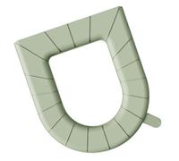 RASTKY Coprisedile WC Impermeabile Lavabile con Maniglia per Hotel Domestico Verde, Comodo Cuscino per Sedile WC in EVA per Tutte le Forme, Non Assorbente (Avvolgimento completo)