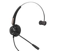 RASTKY Cuffia con Microfono Regolabile H500 Clear Chat per Comunicazioni Call Center Cuffie per Computer, Spina da 3,5 Mm, ABS + Tubo in Metallo, 1 Pezzo