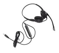 RASTKY Cuffia USB con Microfono per PC, Riduzione del Rumore, Controllo Ergonomico e Chiaro del Volume delle Chiamate, Adatta per il Servizio Clienti, Titoli in Acciaio