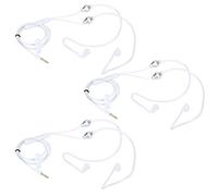 RASTKY Cuffie con Filo in Materiale Magal da 3 Set con Tecnologia Air Tube, Comodi Tappi Auricolari con Design a Spina Dritta, Cuffie Telefoniche per Basse Radiazioni e Prestazioni Stabili