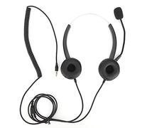 RASTKY Cuffie Telefoniche Aziendali Cuffie Cablate Ad Alta Definizione per un Uso a Lungo Termine Senza Fatica, Plug and Play per Call Center Servizio Clienti Ufficio Jack Tipo Jack da 3,5 Mm 1