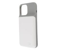 RASTKY Custodia Caricabatteria da 5500 MAh per 12 Pro Max Custodia Efficiente per Power Bank per Utenti Pesanti Silicone Grigio (WHITE)