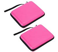 RASTKY Custodia Rigida in EVA da 2 Pezzi Borsa Portatile per Riporre Oggetti2DS - Custodie Protettive con AllacciaturaConsole di Gioco, Design Antiurto e ImpermeabileProtezione Avanzata (PINK)