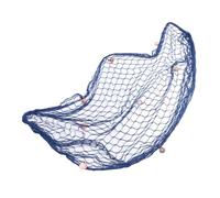 RASTKY Decorazione per Rete da Pesca Intrecciata a Mano di Alta qualità con Decorazioni di Conchiglie, 59,06x78,74 Pollici in Cotone da Appendere alla Parete per Acquari o Oggetti di Scena