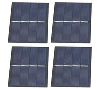 RASTKY di Moduli di Pannelli Solari Fai-da-te per Ricarica di Luci Solari per Giocattoli 4 Pezzi, Adatto a Piccoli Progetti Domestici, Pannello Solare in Silicio Policristallino 2,4x3,1 Pollici per