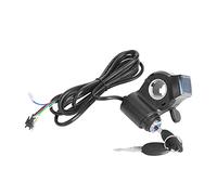 RASTKY Display LCD per Acceleratore a Pollice per Bici Elettrica con Interruttore di Tensione, Comoda Determinazione del Livello della Batteria, Ideale per gli Appassionati di Bici Elettriche,