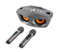 RASTKY Doppio Microfono Wireless Portatile Altoparlante Macchina per Karaoke Registrazione USB per Intrattenimento Familiare ABS Come Mostrato Nelle Immagini 5 Articoli (#2)
