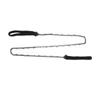 RASTKY Durevole Motosega a Corda da 48 Pollici con Impugnatura in Paracord Nera, Ideale per Tagliare Arti Alti e Tronchi Medi, Perfetta per lo Zaino in Spalla e la Lavorazione del Legno