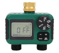 RASTKY Durevole Timer per Irrigazione a 2 Uscite con Ingresso in Ottone, Programmazioni di Irrigazione Precise per Prati e Piante, Timer per Tubo IPX5