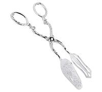 RASTKY Eleganti Pinze per Pane a Punta Servire Facilmente il Cibo, Clamp/Holder da Multifunzionali per Buffet, Barbecue, Insalata e Dolci Al Forno - Design in Lega di Zinco e Finitura a Specchio