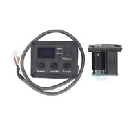 RASTKY Equalizzatore Schermo LCD Amplificatore Preamplificatore Pickup Ukulele a 3 Bande per Appassionati di Musica e Professionisti Nero