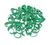 RASTKY Fasce di Identificazione per Pollo Verde, 50 Anelli Numerati, Comodi da Usare, per Fringuelli Bantam, Piccioncini, Quaglie, Piccioni, Polli, Anatre e Anelli per Zampe D'Oca.