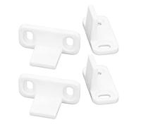 RASTKY Fermaporta Bianco in Acciaio Al Carbonio, Robusto e Durevole, Protezione da Parete per Armadietto Dell'hotel, Dormitorio, Adatto per Fermaporta da Pavimento, Confezione da 4