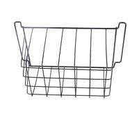 RASTKY Filo di Stoccaggio del Congelatore 2 Pezzi Cesto di Stoccaggio del Congelatore PE Assiccato Rivestito BlackRefriger Shelves - Idealfood Storage (L 39 cm x w 20cm x h 20cm)