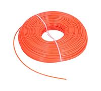 RASTKY Filo per Decespugliatore in Nylon Resistente da 120 M per Un Taglio Efficiente in Giardino Sostituzione del Filo per Decespugliatore da Prato - Arancione da 2,4 Mm per Vari Modelli e Marche