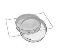 RASTKY Filtro A Doppio A Doppio Premium - Filtro Apicoltura in Acciaio Inossidabile con 18 Mesh e 25 Schermi A Maglie, Acciaio Alimentare 304 in, Apparecchiature Apiari A 12oli per Filtrazione del