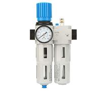 RASTKY Filtro Separatore Olio-acqua con Manometro Regolatore Altamente Resistente Alla Pressione Adatto Al Trattamento della Fonte D'aria Materiale di Dimensioni G1/2 Realizzato in Lega di Alluminio