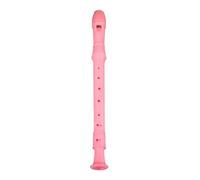 RASTKY Flauto Dolce Soprano Tedesco Clarinetto ABS a 8 Fori Leggero Portatile Discant Flauta Flauto Dolce Studenti Bambini con Asta e Tabella di Diteggiatura (PINK)