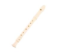 RASTKY Flauto Dolce Soprano Tedesco Clarinetto ABS a 8 Fori Leggero Portatile Discant Flauta Flauto Dolce Studenti Bambini con Asta e Tabella di Diteggiatura (WHITE)