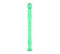 RASTKY Flauto Dolce Soprano Tedesco Clarinetto ABS a 8 Fori Leggero Portatile Discant Flauta Flauto Dolce Studenti Bambini con Asta e Tabella di Diteggiatura (GREEN)