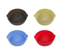 RASTKY Fodera per Pentola Riutilizzabile in Silicone per Friggitrice Ad Aria Design a Doppia Faccia - Fodera Ecologica per Risparmiare Denaro per Friggitrice a Vapore - in Silicone Resistente Al