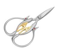 RASTKY Forbici Artigianali Vintage Ad Alta Nitidezza in Acciaio Inossidabile per Risparmiare Tempo per Cucire Ricami Fai-da-te, Corpo in Argento